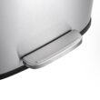 Qualiazero 13.2 gallon Trash Can, Stainless Steel Step On Kitchen Garbage Can, Silver