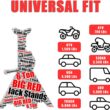 Big Red 6 Ton Jack Stands Double Locking Jack Stand, Red, W4602A, 1 Pair