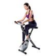 Stamina Cardio Exercise Bike with Heart Rate Sensors and Extra Wide Padded Seat, Folding Design for Storage - Exercise Bike