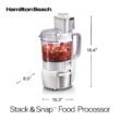 Hamilton Beach Stack & Snap Food Processor, 12 Cup Capacity, 70729