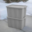 Sterilite Tuff1 30 Gal Plastic Storage Tote Container Bin w/ Lid (8 Pack)