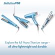 BaBylissPRO Nano Titanium Lightweight Ionic Hair Dryers, Blue