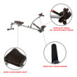 Sunny Health & Fitness Rowing Machine Rower Exercise for Home Cardio Workouts, Digital Monitor, Adjustable Resistance, SF-RW1205