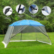 Alpha Camp 13' x 9' Screen House Canopy Sun Shade with One Room, Blue