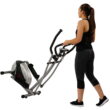 Sunny Health Fitness Magnetic Elliptical Bike Cross Trainer Machine Stepper, Home Gym Cardio Workout Exercise Equipment, SF-E905
