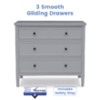Delta Children Epic 3-Drawer Dresser, Grey