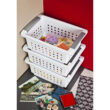 Sterilite Small Stacking Storage Basket with Comfort Grip Handles, 8 Pack