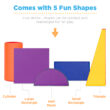 Best Choice Products 5-Piece Kids Climb & Crawl Soft Foam Block Playset Structures for Child Development, Motor Skills