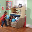 Step2 Lift Hide 38"H Kids Plastic Storage Bookcase and Toy Box