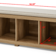 Better Homes & Gardens 4-Cube Storage Bench, Weathered