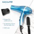 BaBylissPRO Nano Titanium Lightweight Ionic Hair Dryers, Blue