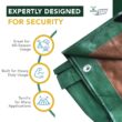 Moose Supply Heavy Duty Waterproof Poly Tarp Covers, 12 Mil, 10' x 12'
