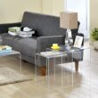 Fox Hill Trading Acrylic Nesting Side Tables -Set of 3