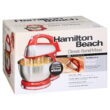 Hamilton Beach Classic Hand and Stand Mixer Red, 4 Quart, Model 64654