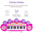 Best Choice Products 37-Key Kids Electronic Piano Keyboard w/ Multiple Sounds, Lights Microphone, Stool - Pink