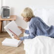 Lasko 1500W Electric Ceramic Space Heater with Adjustable Thermostat, 754200, Silver