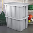 Sterilite Tuff1 30 Gal Plastic Storage Tote Container Bin w/ Lid (8 Pack)