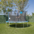 Bounce Pro 14ft Trampoline And Enclosure With Basketball Hoop, Blue