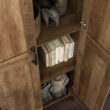 Sand & Stable Colton 27.12'' Wide 4 - Shelf Storage Cabinet - Rural Pine