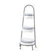 White Iron Farmhouse Display Shelving Unit
