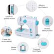 NEX Indigo Blue Modern Crafting Sewing Machine with 12 Built-In Stitches NEX Indigo Blue Modern Crafting Sewing Machine with 12 Built-In Stitches
