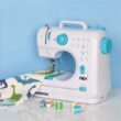 NEX Indigo Blue Modern Crafting Sewing Machine with 12 Built-In Stitches NEX Indigo Blue Modern Crafting Sewing Machine with 12 Built-In Stitches