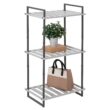 Honey Can Do Gray Tones 3-Tier Tubular Metal Shelf