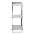 Honey Can Do Gray Tones 3-Tier Tubular Metal Shelf