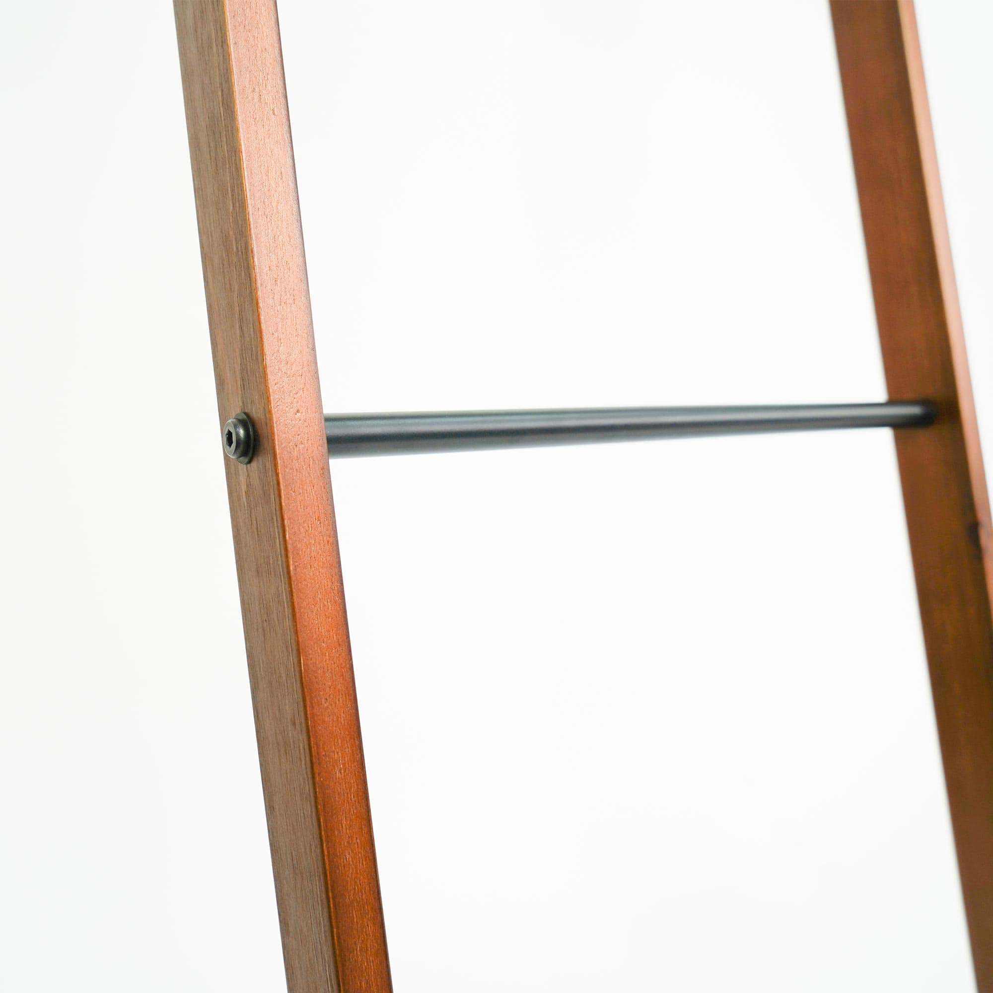 6.4ft. Metal & Wood Decorative Leaning Ladder 6.4ft. Metal & Wood Decorative Leaning Ladder - Image 3