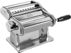MARCATO Atlas 150 Pasta Machine, Made in Italy, Includes Cutter, Hand Crank, and Instructions