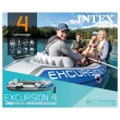 Intex Excursion 4 Inflatable Rafting Fishing 4 Person Boat Set with Oars and Pump Intex Excursion 4 Inflatable Rafting Fishing 4 Person Boat Set with Oars and Pump