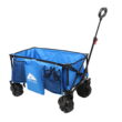 Ozark Trail Camping All-terrain Folding Wagon with Oversized Wheels, Blue
