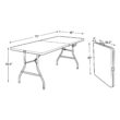 Cosco 6 Foot Centerfold Folding Table, Black