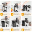 Juicer Extractor Easy Clean, 3 Speeds Control, Stainless Steel BPA Free