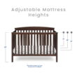 Delta Children Hanover 6-in-1 Convertible Baby Crib, Walnut Espresso