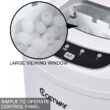Costway White Portable Compact Electric Ice Maker Machine Mini Cube 26lb/Day