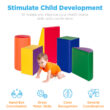 Best Choice Products 5-Piece Kids Climb & Crawl Soft Foam Block Playset Structures for Child Development, Motor Skills