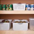 Sterilite Medium Ultra Plastic Storage Organizer Basket, White, (12 Pack)