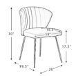 14 Karat Home Luna Wingback Chair, Pink