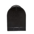 Gibraltar Mailboxes Stanley Extra Large, Steel, Post Mount Mailbox, Black, ST200B00