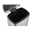 Qualiazero 13.2 gallon Trash Can, Stainless Steel Step On Kitchen Garbage Can, Silver