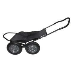 Hawk Hunting Crawler 500 Pound Capacity Foldable Multi Use Game Recovery Hunting Game Cart, Black