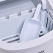 Costway White Portable Compact Electric Ice Maker Machine Mini Cube 26lb/Day
