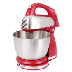 Hamilton Beach Classic Hand and Stand Mixer Red, 4 Quart, Model 64654