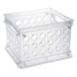 Sterilite Convenient Mini Square Small Storage Organizing Crate, Clear (24 Pack)