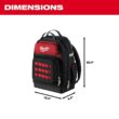 Milwaukee 48-22-8201-48-22-8119 15 in. Ultimate Jobsite Backpack with 9-Pocket Utility Pouch