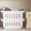 Sterilite Small Stacking Storage Basket with Comfort Grip Handles, 8 Pack