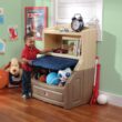 Step2 Lift Hide 38"H Kids Plastic Storage Bookcase and Toy Box