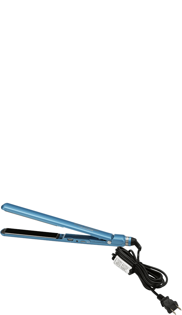 BaBylissPRO Nano Titanium Ultra Thin 1" Flat Iron Hair Straightener, Blue BaBylissPRO Nano Titanium Ultra Thin 1" Flat Iron Hair Straightener, Blue - Image 10