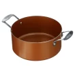 Gotham Steel Copper Pots and Pans Set, 10 Piece Nonstick Cookware set